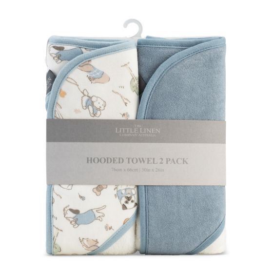 The Little Linen Hooded Towel 2 Pack - Barklife Dog