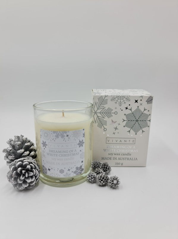 Vivante Christmas Soy Wax Candle - Dreaming of a White Christmas