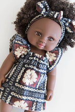 Load image into Gallery viewer, Tiny Islands Doll Clothing - Tapa Dress &amp; Headband
