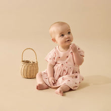 Load image into Gallery viewer, Wilson &amp; Frenchy Organic Crinkle Dress - Strawberry Kisses
