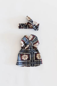 Tiny Islands Doll Clothing - Tapa Dress & Headband