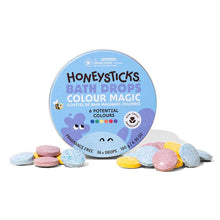 Load image into Gallery viewer, Honeysticks Bath Drops Colour Magic - Tin of 36
