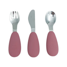 Load image into Gallery viewer, Petite Eats Full Metal Cutlery Set - Choose your colour
