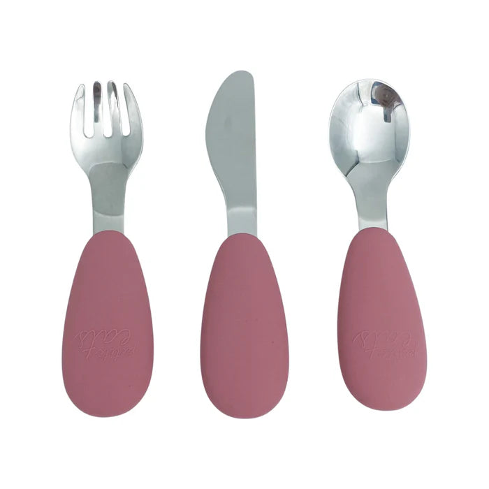 Petite Eats Full Metal Cutlery Set - Choose your colour