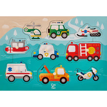 Load image into Gallery viewer, Hape Emergency Peg Puzzle
