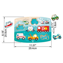 Load image into Gallery viewer, Hape Emergency Peg Puzzle
