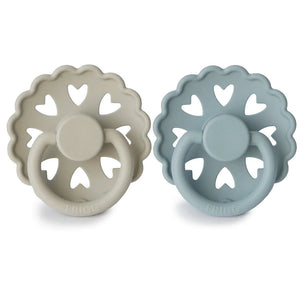 Frigg Silicone Pacifier 2 pack - Fairy Tale Mix Duo - Clumsy Hans/Ol Lukoie