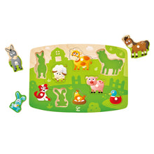 Load image into Gallery viewer, Hape Farmyard Peg Puzzle
