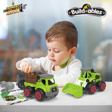 Load image into Gallery viewer, Build-ables Farm Yard Vehicles 2 n 1 Set
