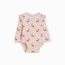 Load image into Gallery viewer, Child of Mine Organic Frilly Bodysuit - Classic Fawn
