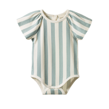Load image into Gallery viewer, Nature Baby Faye Bodysuit - Star Dew Stripe
