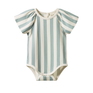 Nature Baby Faye Bodysuit - Star Dew Stripe