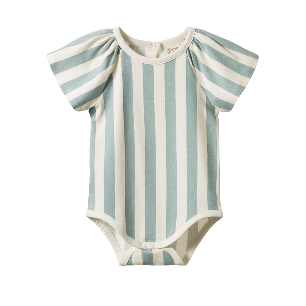 Nature Baby Faye Bodysuit - Star Dew Stripe