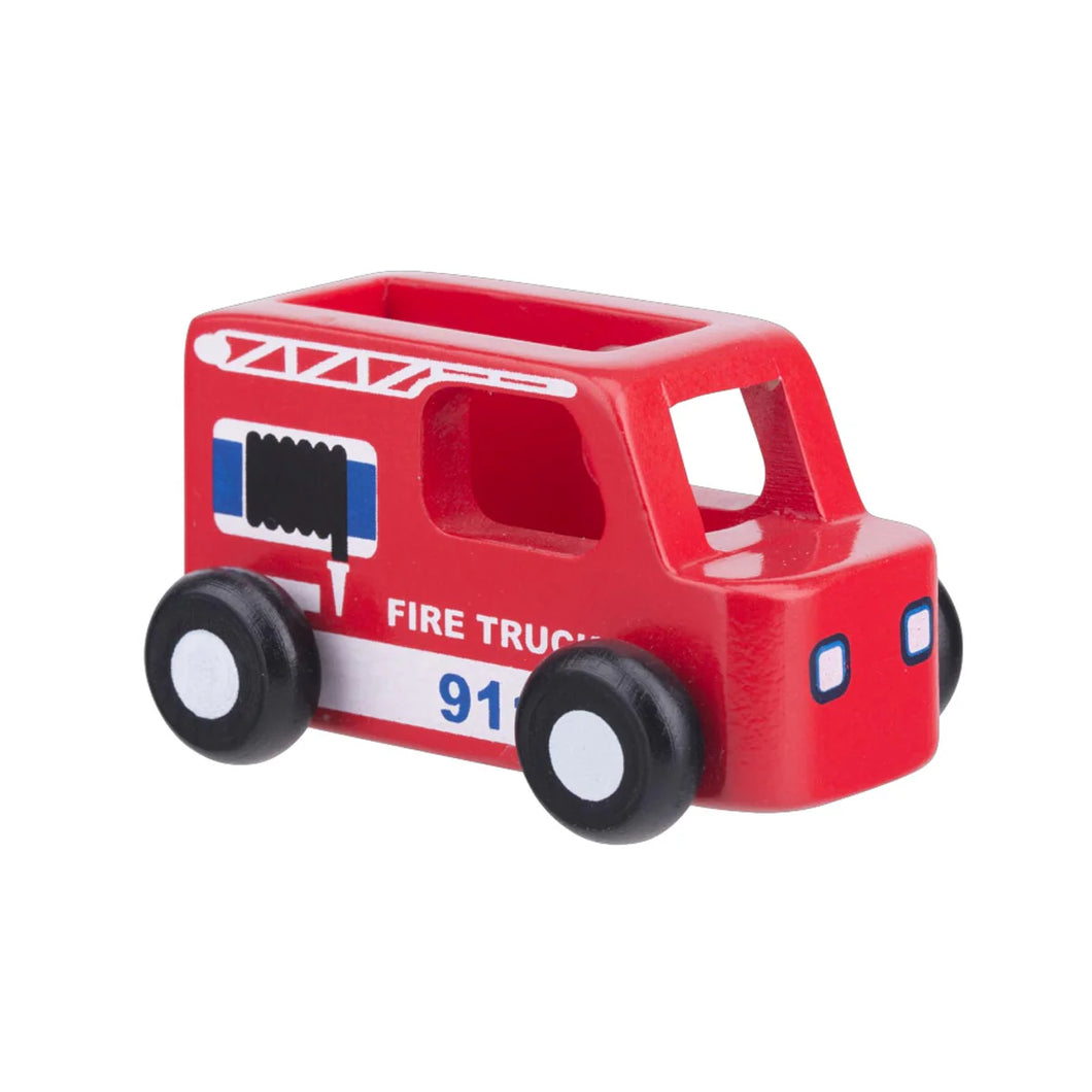 Moover Mini Fire Engine Wooden Truck