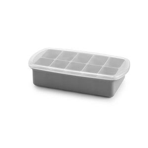Melii Silicone Baby Food Freezer Tray with Lid - Luxe Grey