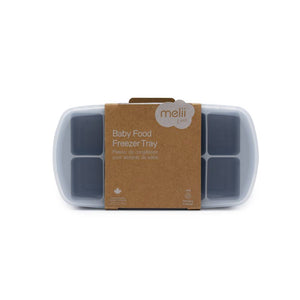 Melii Silicone Baby Food Freezer Tray with Lid - Luxe Grey