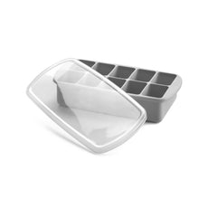Load image into Gallery viewer, Melii Silicone Baby Food Freezer Tray with Lid - Luxe Grey
