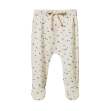 Load image into Gallery viewer, Nature Baby Pointelle Footed Rompers - Daisy Print
