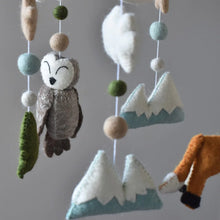 Load image into Gallery viewer, Tik Tak Design Co. Fox &amp; Owl Baby Mobile
