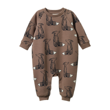 Load image into Gallery viewer, Nature Baby Long Sleeve Juno Romper - Foxy Cub
