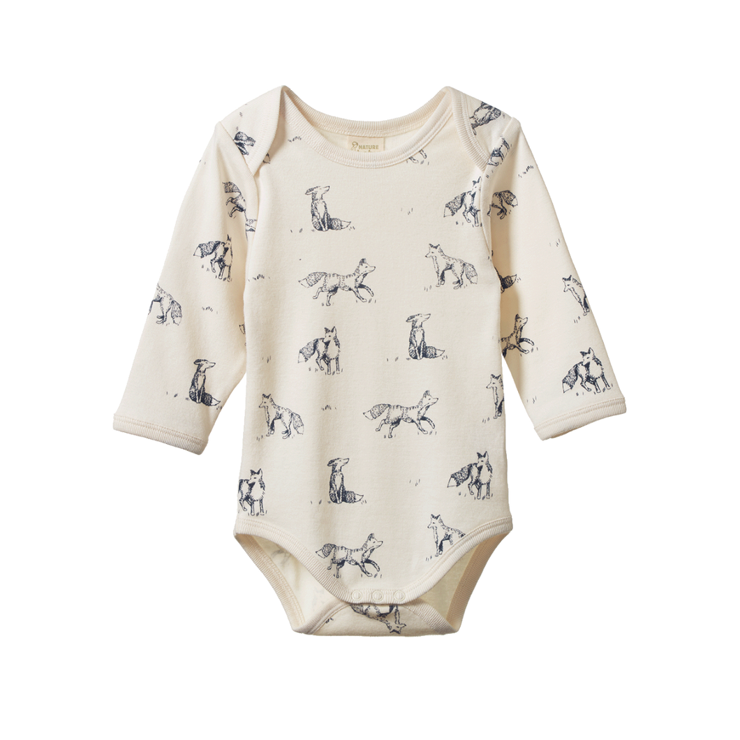 Nature Baby Long Sleeve Bodysuit - Foxy