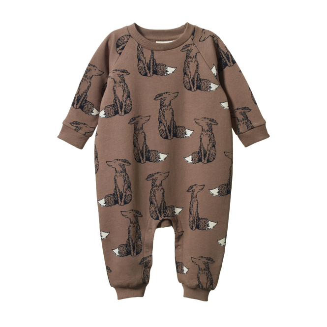 Nature Baby Long Sleeve Juno Romper - Foxy Cub