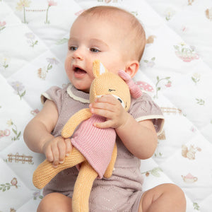 Living Textiles Knitted Animal Soft Toy - Frankie the Fox