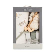 Load image into Gallery viewer, The Little Linen Bath Gift Set - Fuzzy Duck
