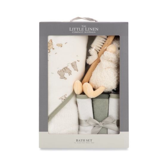 The Little Linen Bath Gift Set - Fuzzy Duck
