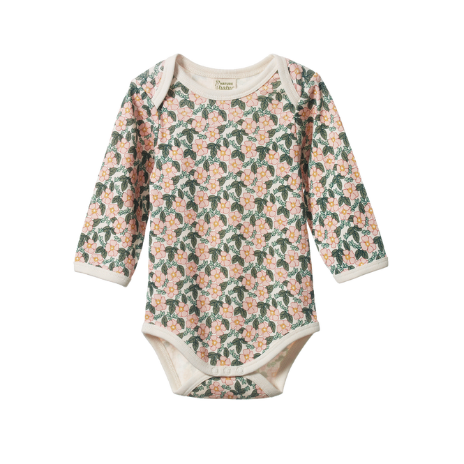 Nature Baby Long Sleeve Bodysuit - Garland