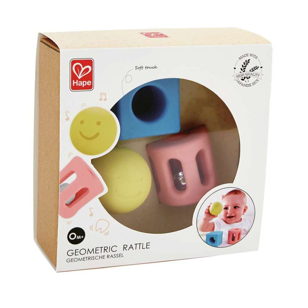 Hape Geometric Rattles - 3 piece