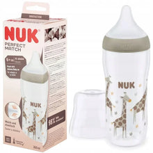 Load image into Gallery viewer, Nuk Perfect Match PP Bottle 360ml - Temperature Control - Anti Colic Vent - 6m+ (Giraffe)

