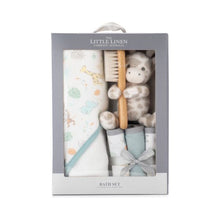 Load image into Gallery viewer, The Little Linen Bath Gift Set - Savanna Giraffe
