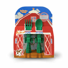 Load image into Gallery viewer, Constructive Eating Tractor Cutlery Set 2 pc - Green

