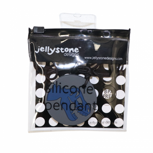 Jellystone Silicone Necklace - Dino Pendant - Grey