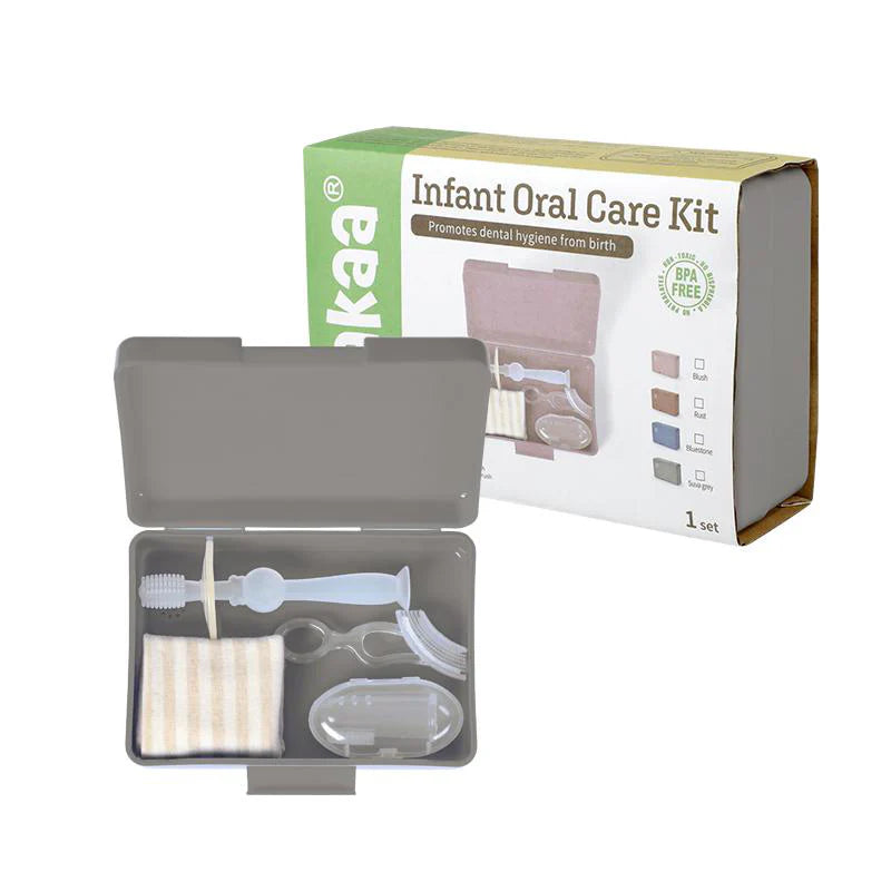 Haakaa Infant Oral Care Kit - Suva Grey