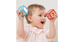 Hape Grip-n-Stack Silicone & Wood Blocks 10 pieces