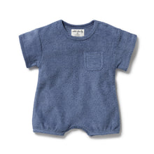 Load image into Gallery viewer, Wilson &amp; Frenchy Organic Terry Growsuit - Deep Blue
