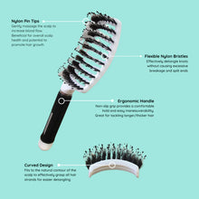 Load image into Gallery viewer, No Nasties Best Kids Detangler Brush - Choose Aqua, Pink, or White

