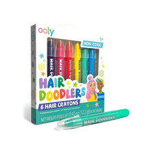 Load image into Gallery viewer, Ooly HAIR Doodlers Hair Crayons - Set of 6
