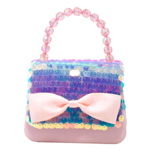 Load image into Gallery viewer, Pink Poppy Ballet Bow Sequin Handbag
