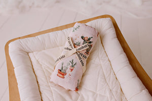 Confetti Kidz Organic Muslin Swaddle - Happy Cactus