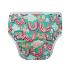 Load image into Gallery viewer, Bear &amp; Moo Swim Nappy - Happy Rainbows
