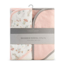 Load image into Gallery viewer, The Little Linen Hooded Towel 2 Pack - Harvest Bunny
