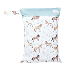 Load image into Gallery viewer, Bear &amp; Moo Large Wet Bag - Horses
