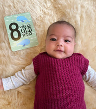 Load image into Gallery viewer, 100% Pure Merino Knitted Vest/Singlet - 0-3 months - Light Blush
