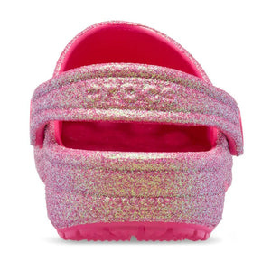 Crocs Classic Iridescent Glitter Clogs - Dragon Fruit