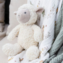 Load image into Gallery viewer, The Little Linen Company Muslin Wrap 3 Pack - Farmyard Lamb
