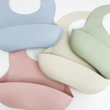 Load image into Gallery viewer, Petite Eats Silicone Bibs - Choose Your Colour
