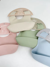 Load image into Gallery viewer, Petite Eats Silicone Bibs - Choose Your Colour
